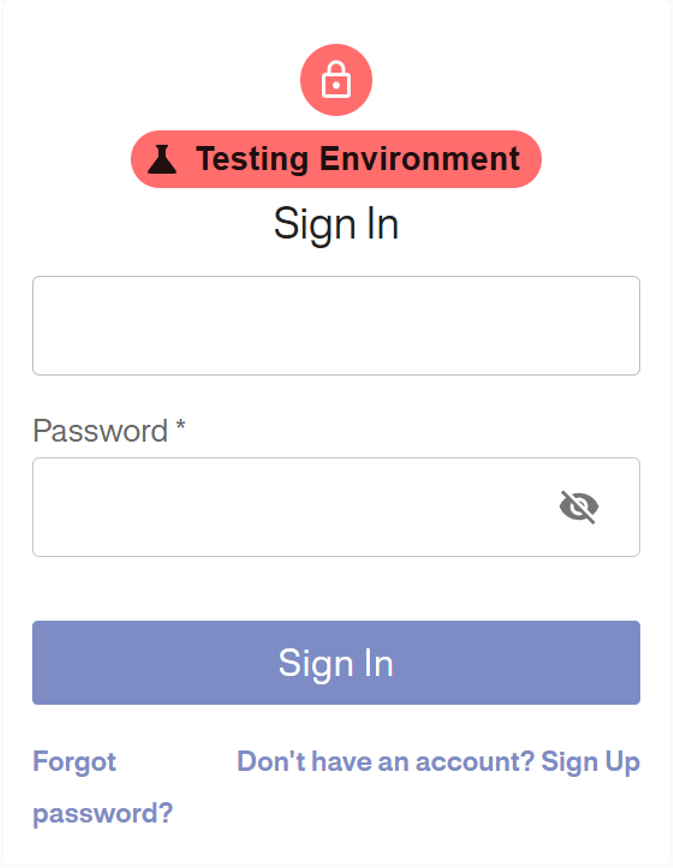 Enter Password Screen